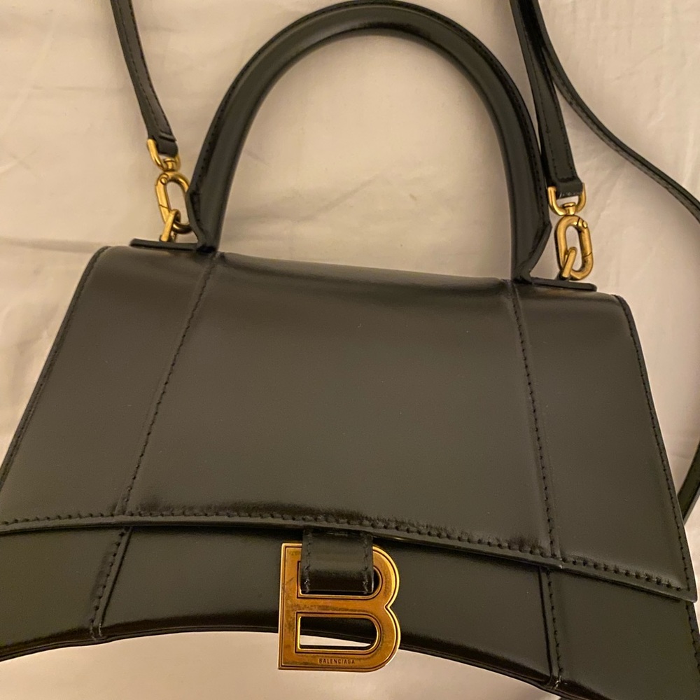 WOMEN'S HOURGLASS SMALL HANDBAG BOX IN BLACK
